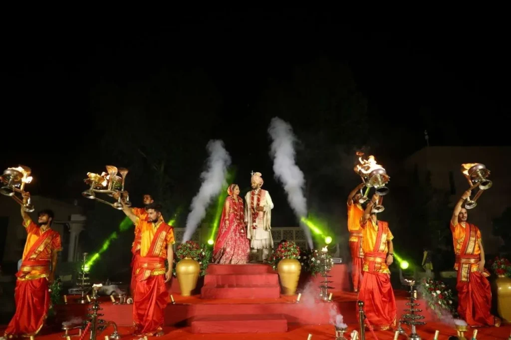 ganga aarti wedding event