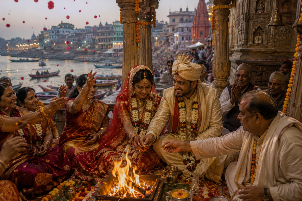 Wedding At Temple In Varanasi
